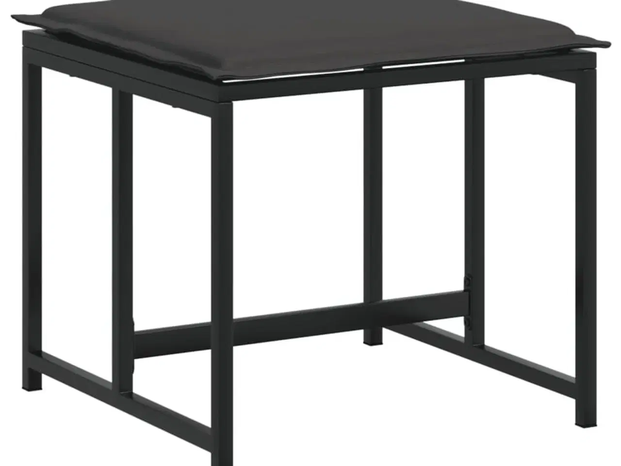 Billede 5 - Haveskamler 4 stk. med hynder stål og textilene sort