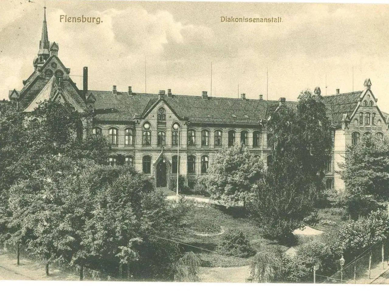 Billede 1 - Flensburg 1915. Diakonissenanstalt.