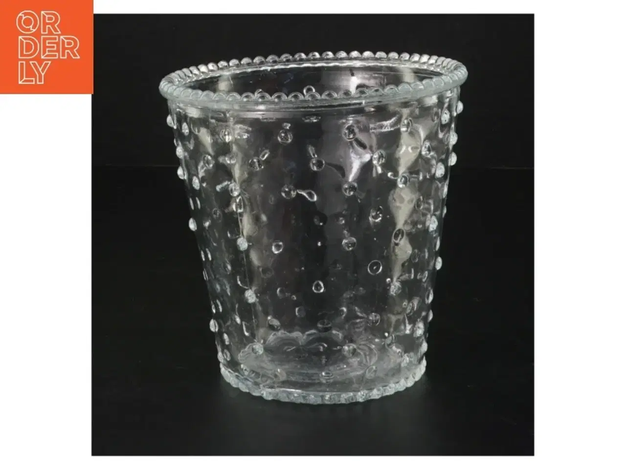 Billede 1 - Boblet glasvase (str. H. 12 cm ø. 12 cm)