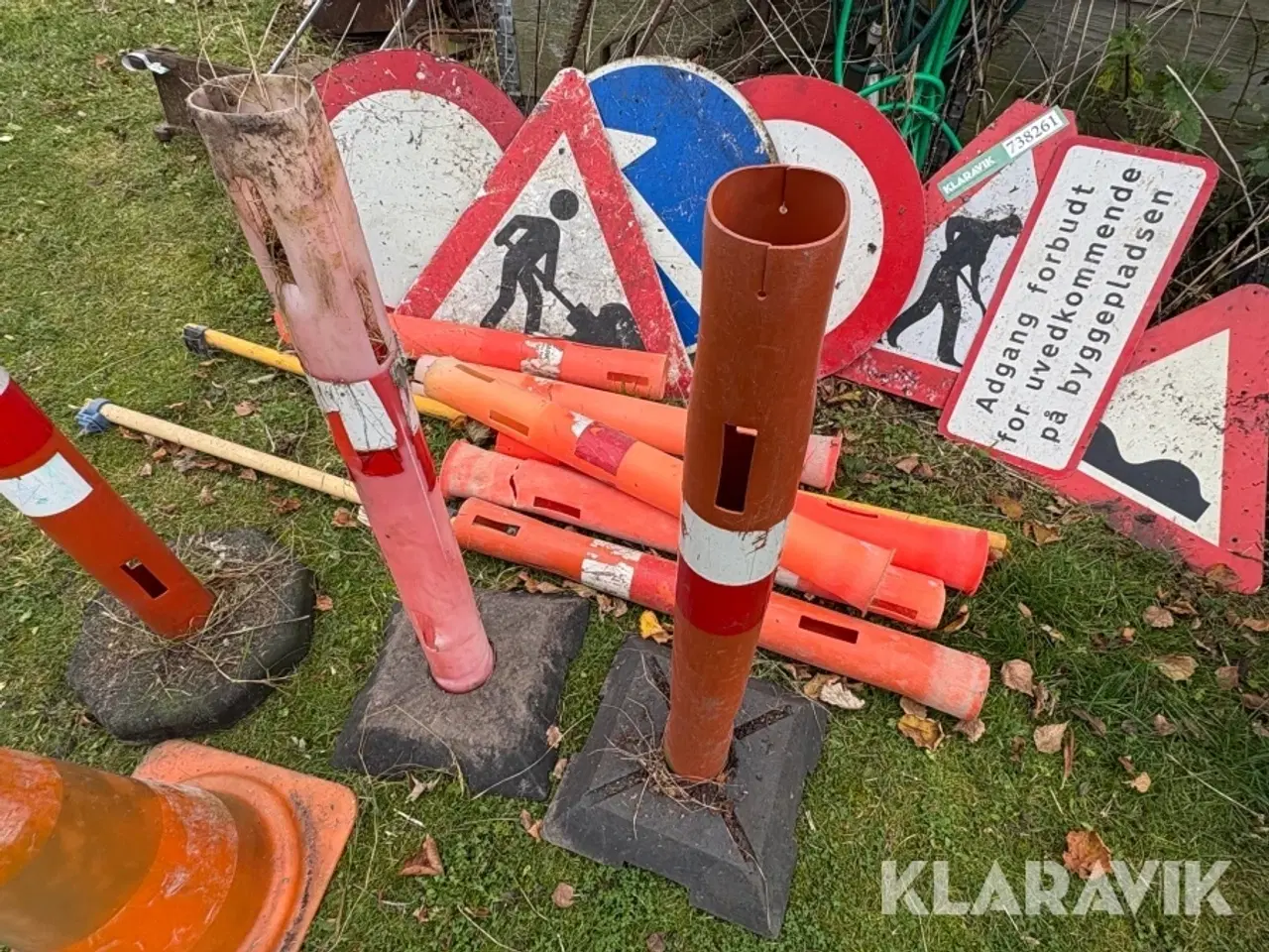 Billede 6 - Blandet trafik skilte og kegler