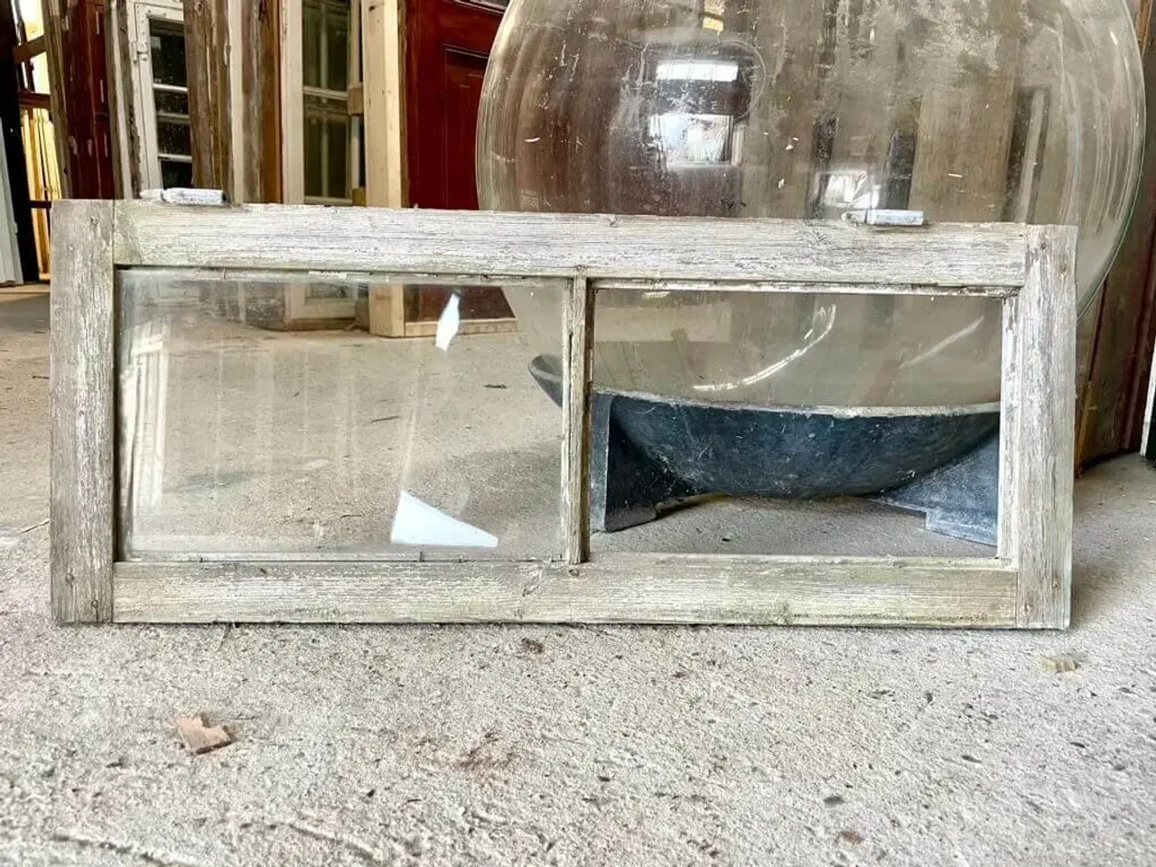 Billede 1 - 2-ruders, småsprosset overstykke til dør