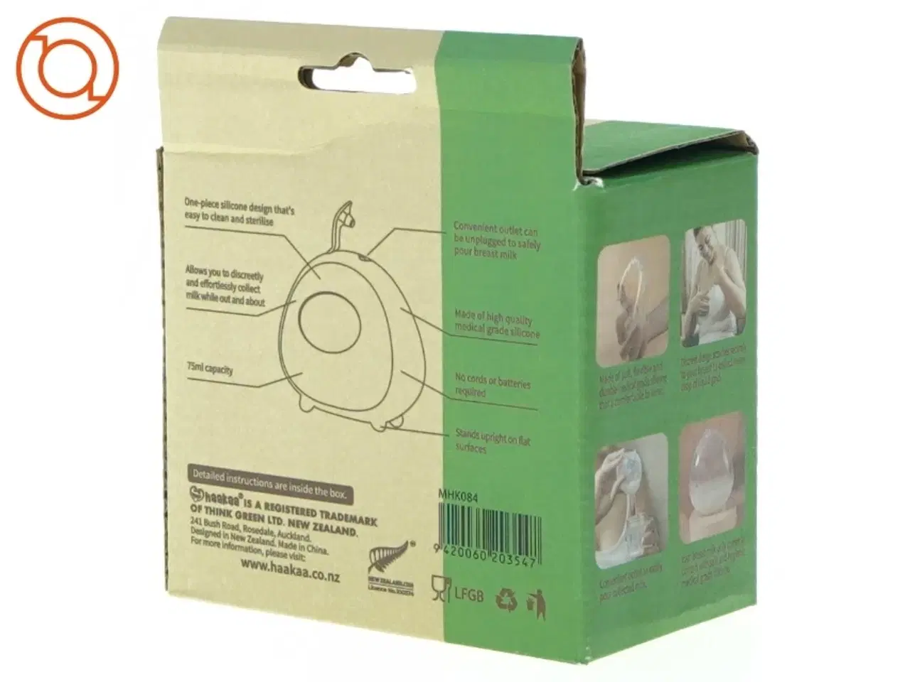 Billede 4 - Ladybug silicone breast milk collector fra Haakaa (str. 9 x 9 x 6 cm)