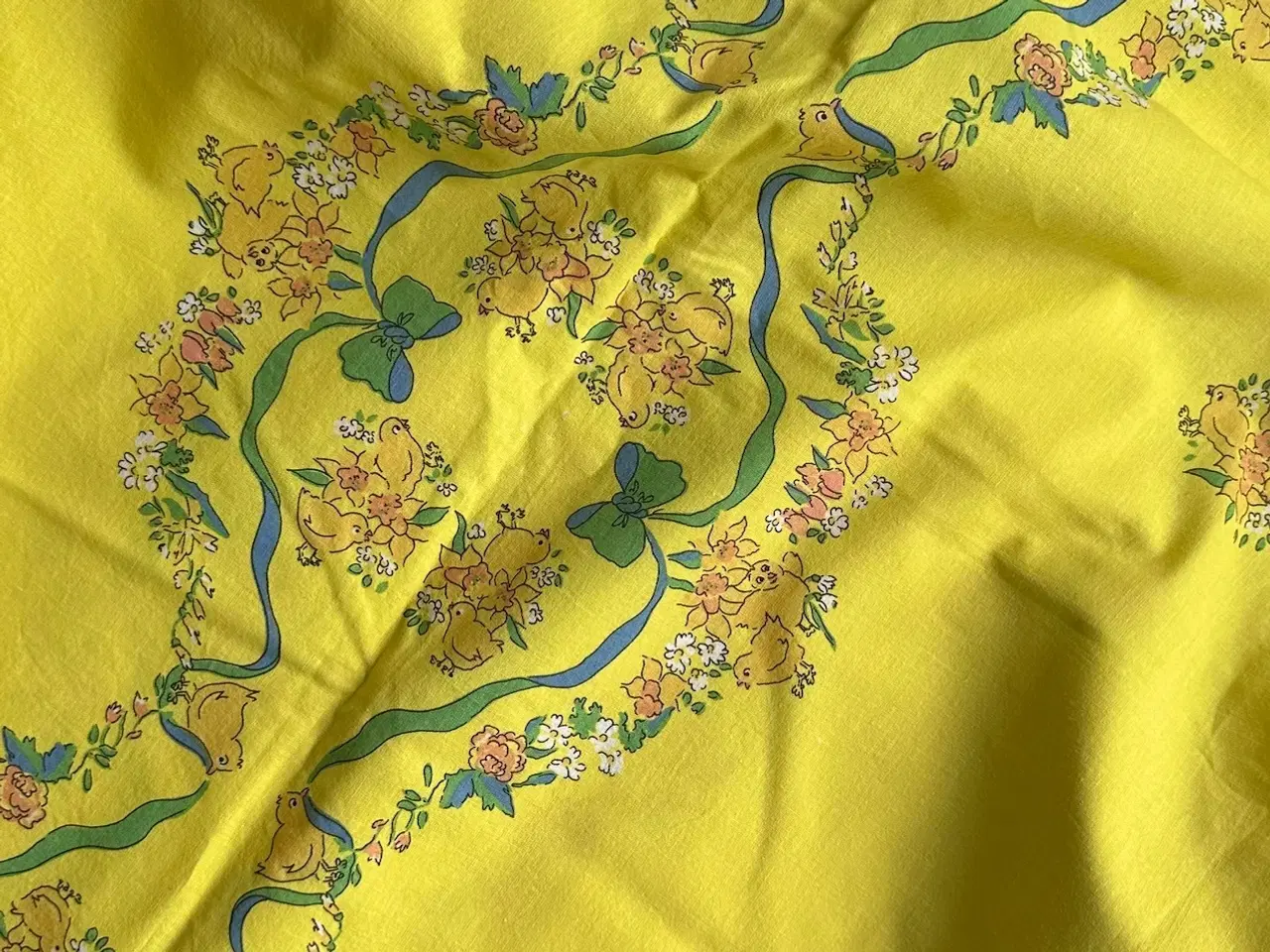 Billede 3 - Retro påskedug, 134 x 278 cm