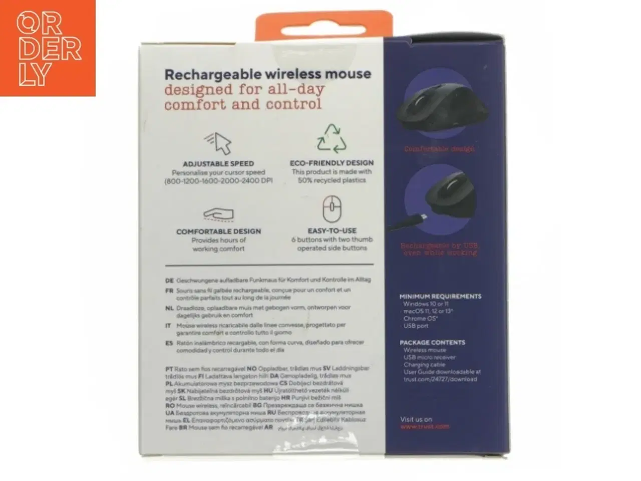 Billede 5 - Trust Fyda genopladelig trådløs mus fra Trust (str. 13x15 cm)