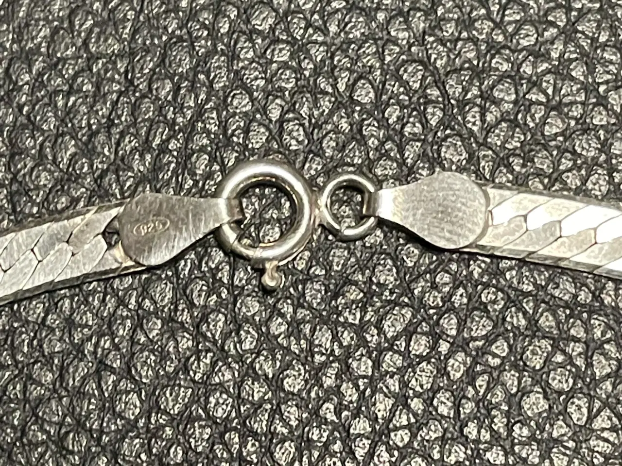 Billede 5 - Flot lang 925 sølv Herringbone halskæde