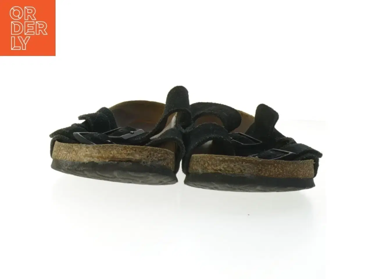 Billede 3 - Birkenstock Sorte sandaler med to remme (str. 42 )