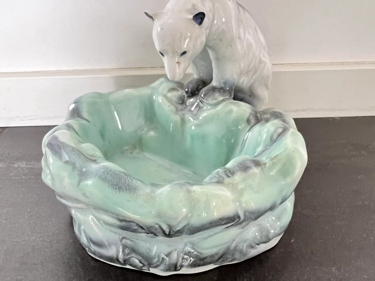 Billede 1 - Porcelænsfigur Isbjørn ved isbjerg