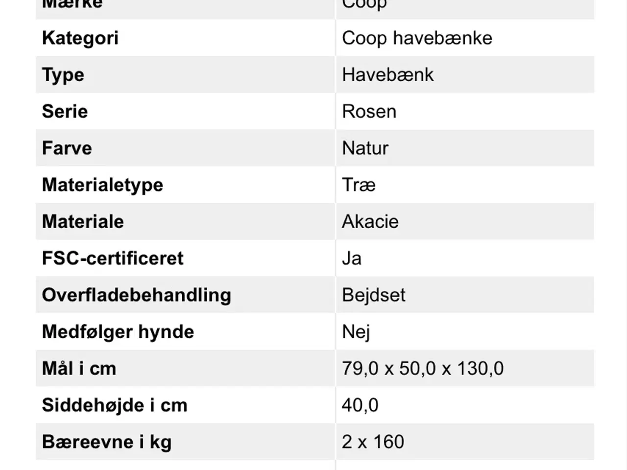 Billede 4 - Coop Rosenbænk