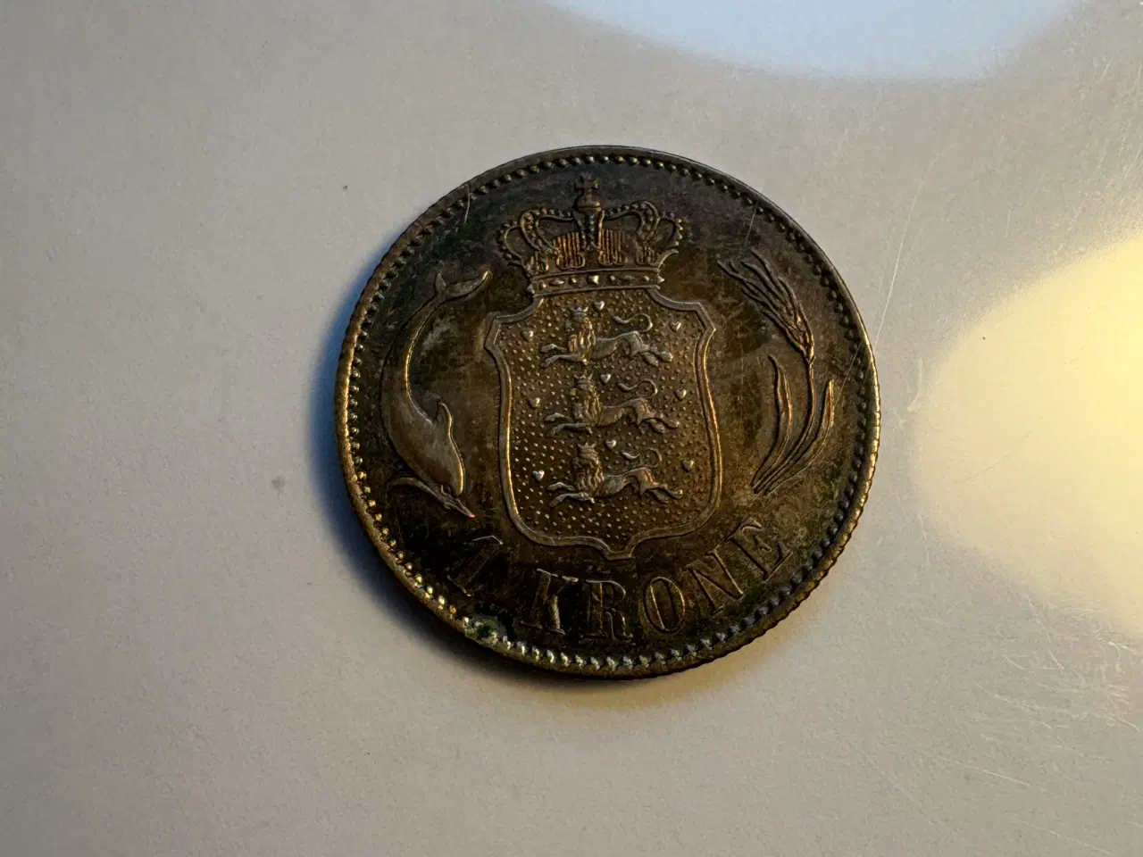 Billede 4 - Christian IX 1 kr 1875