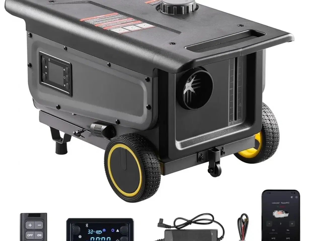 Billede 2 - VEVOR 8KW oliefyr 12/24V + 220V – All-in-One