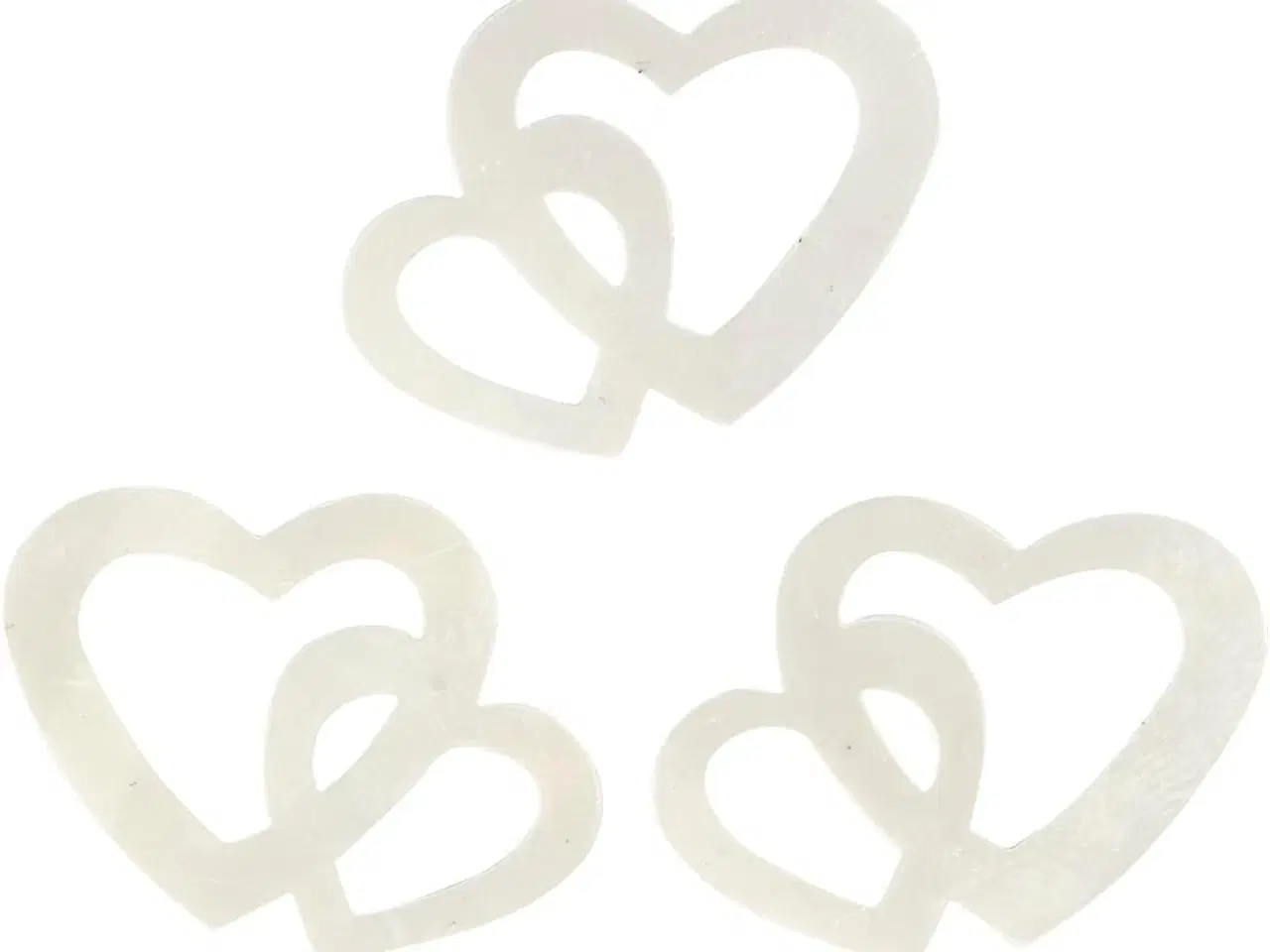 Billede 1 - Pailletter, str. 31x22 mm, råhvid, 10g/ 1 pk.