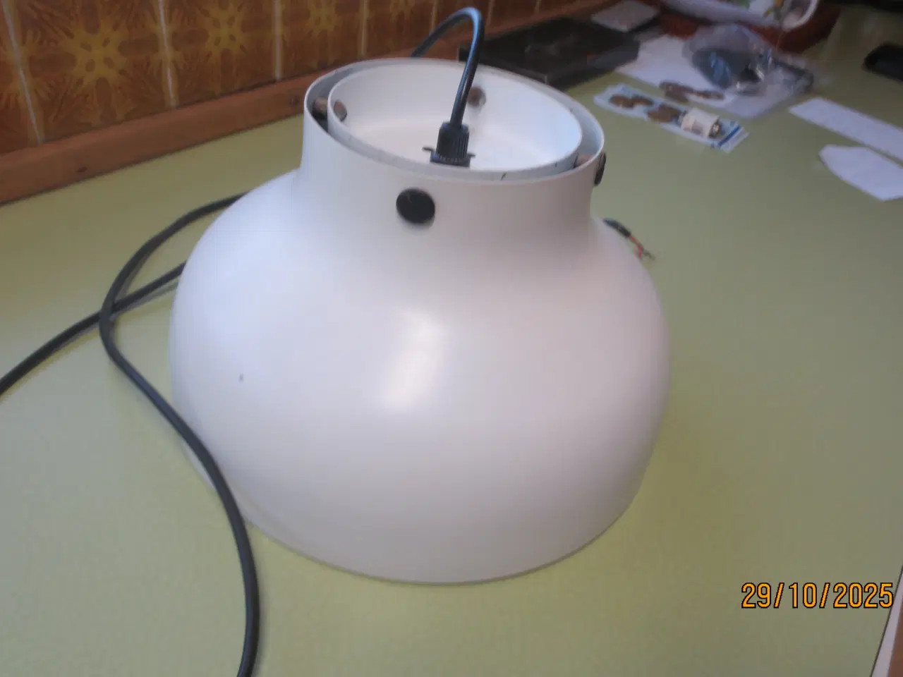 Billede 3 - 1 stk Retro Loftlampe Hvid