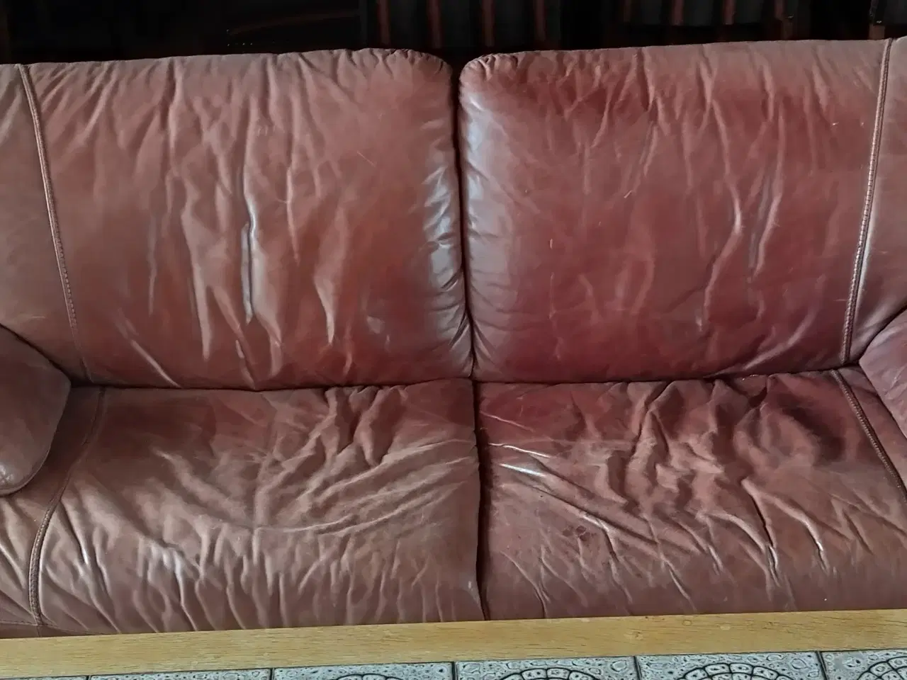 Billede 2 - lædersofa