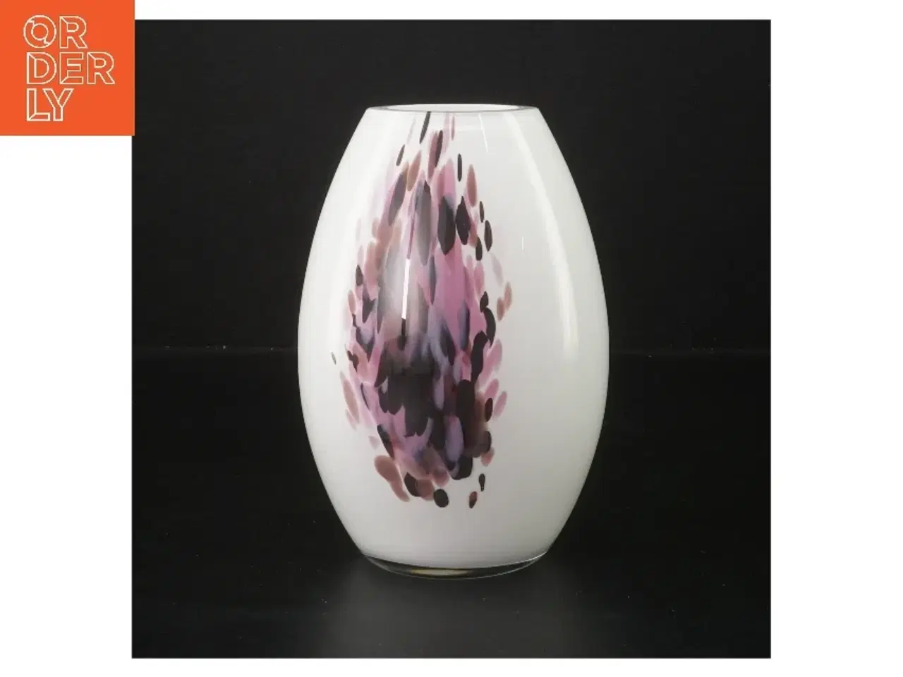 Billede 1 - Holmegaard glasvase (str. 16 cm)