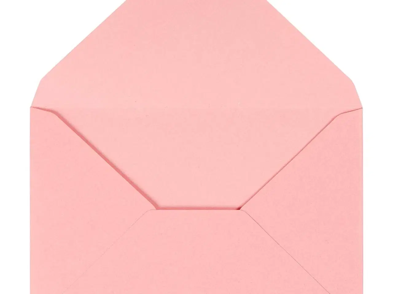 Billede 1 - Lyserøde kuverter 11,5x16 cm - 10 stk.