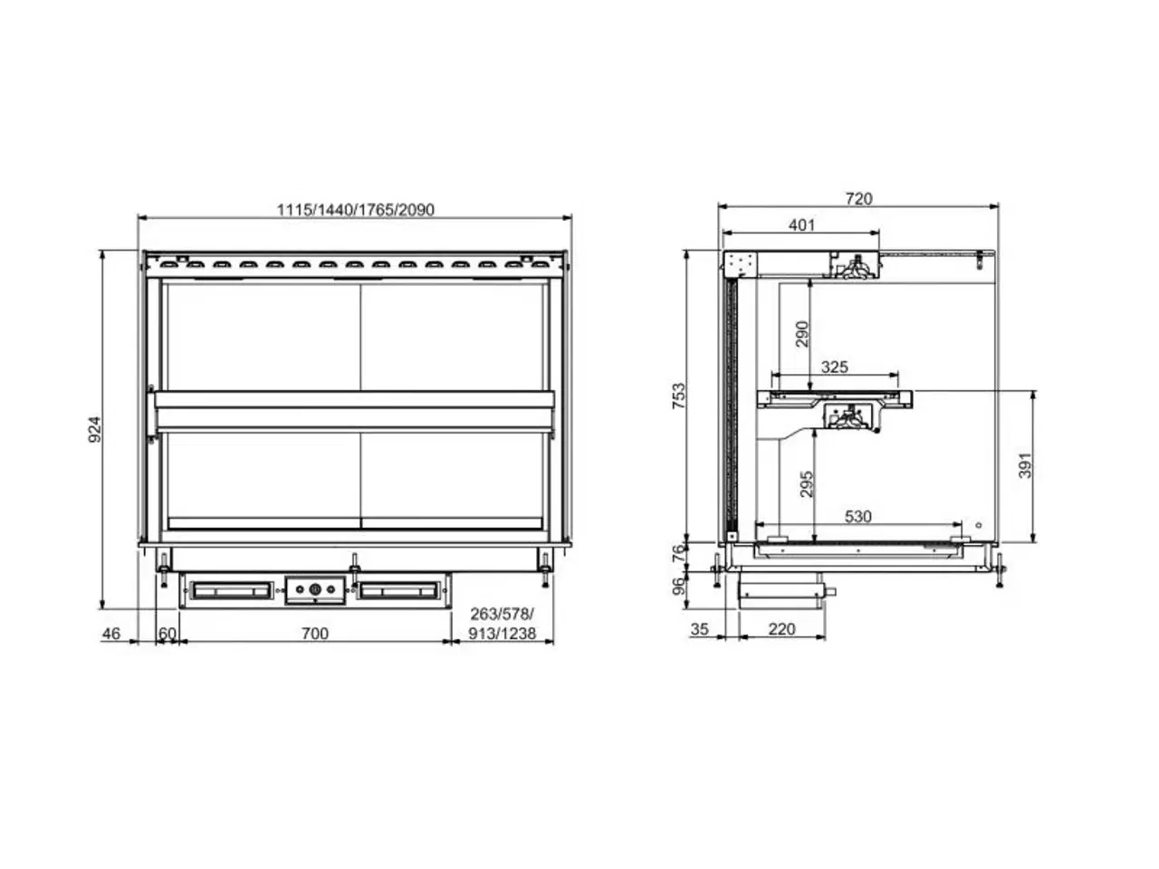 Billede 2 - Varmemontre keramisk display – 4/1 GN