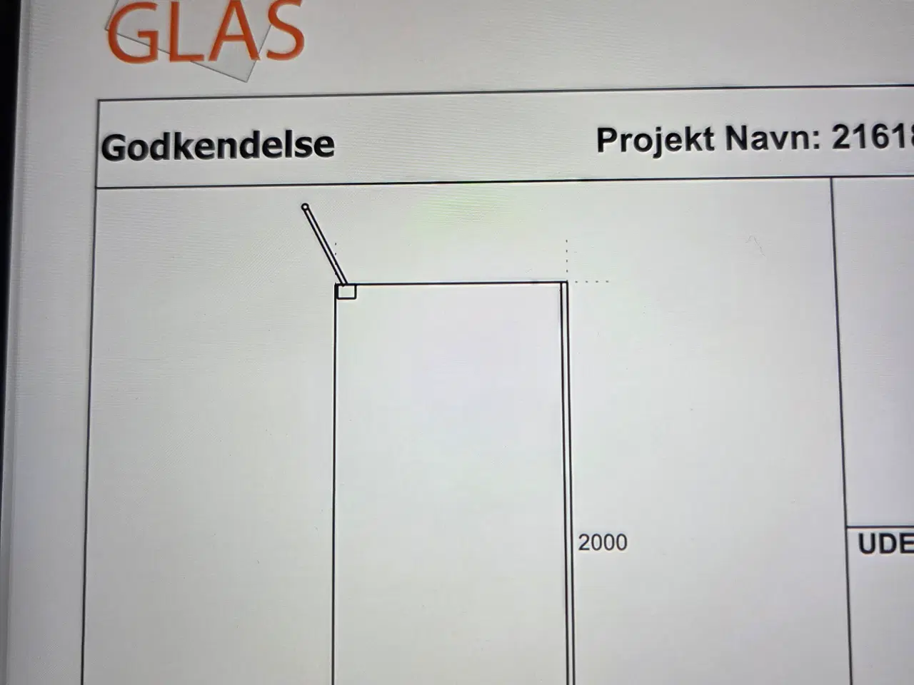 Billede 2 - Glasvæg til badeværelse 
