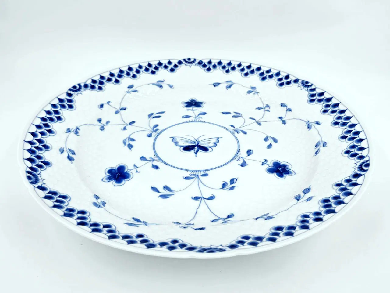 Billede 8 - Dickens Sommerfugl Stort Rundt Fad Porcelæn 