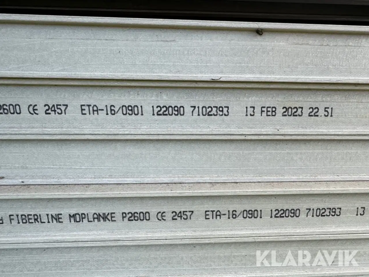 Billede 5 - Glasfiberplader Fiberline MD Planke P2600 Heavy Duty 92 styk.