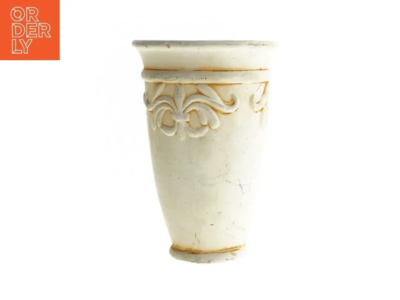 Billede 2 - Dekorativ vase/krukke med ornament (str. 20 cm)
