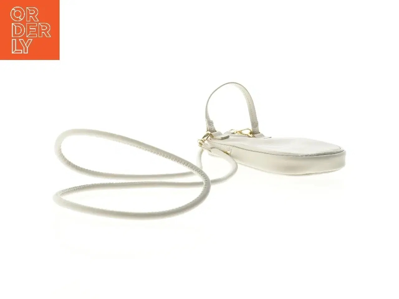 Billede 3 - Grå skuldertaske med quiltet design til mobil (str. 11 x 20 cm)