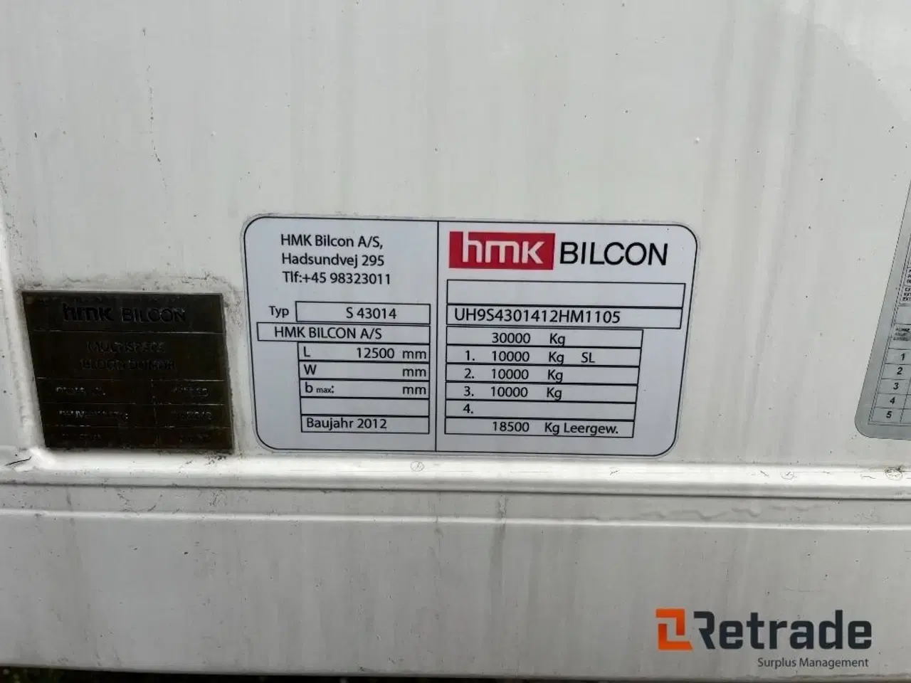 Billede 5 - - - - Trailer HMK S 43014 - MST 14/2