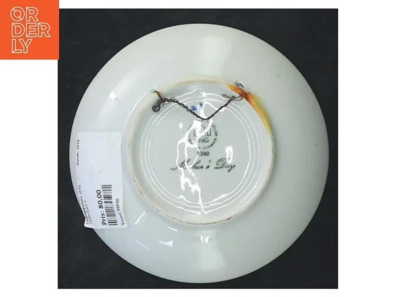 Billede 3 - Mors Dag 1980 dekorativ tallerken fra Bing & Grøndahl (str. Ø 15 cm)