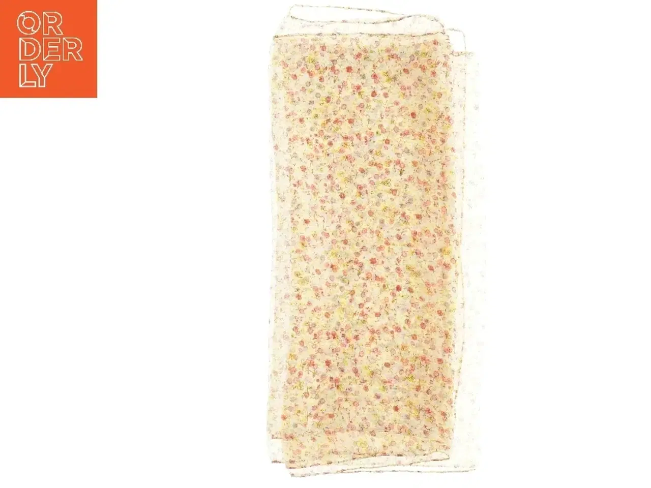 Billede 3 - Blomstret tørklæde (str. 50 x 180 cm)