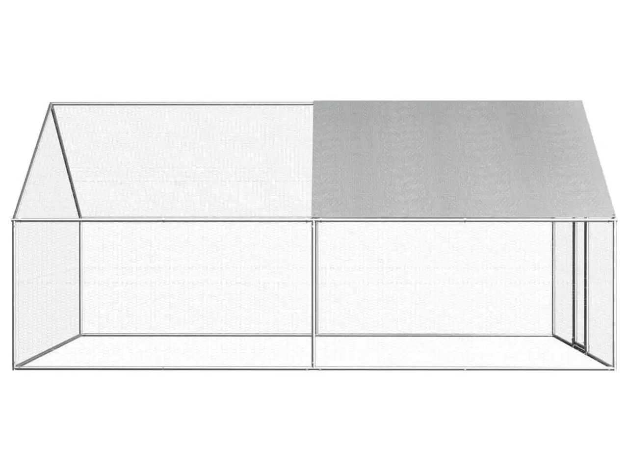 Billede 3 - Udendørs hønsebur 2,75x4x1,92 m galvaniseret stål