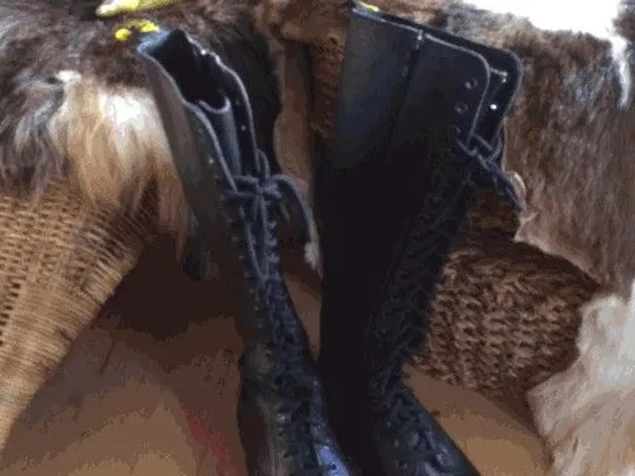 Billede 2 - Original Dr. Martens høje leather støvler