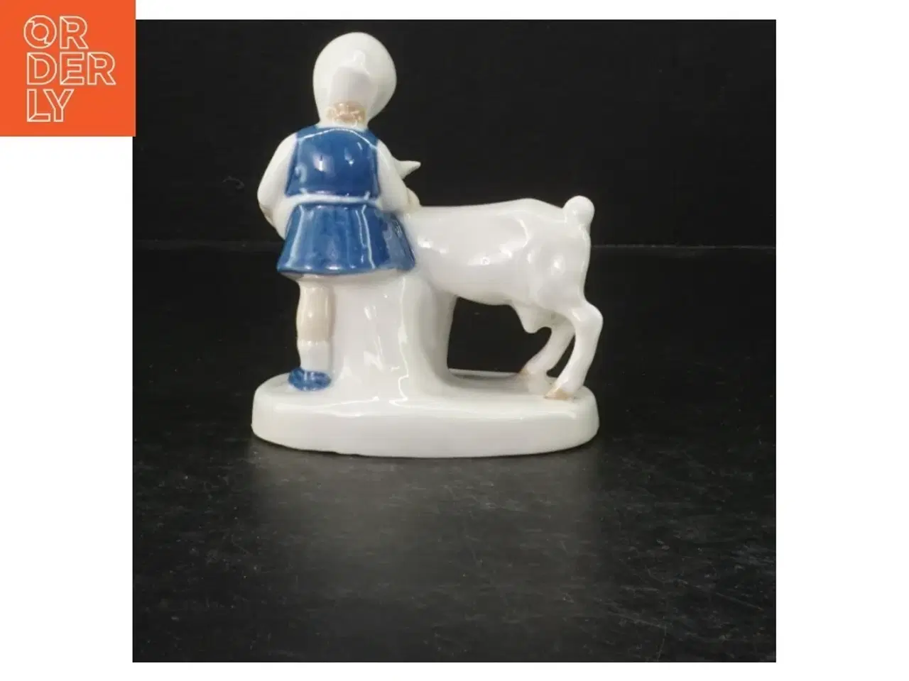 Billede 3 - Porcelænsfigur af dreng med lam (str. 10 cm)