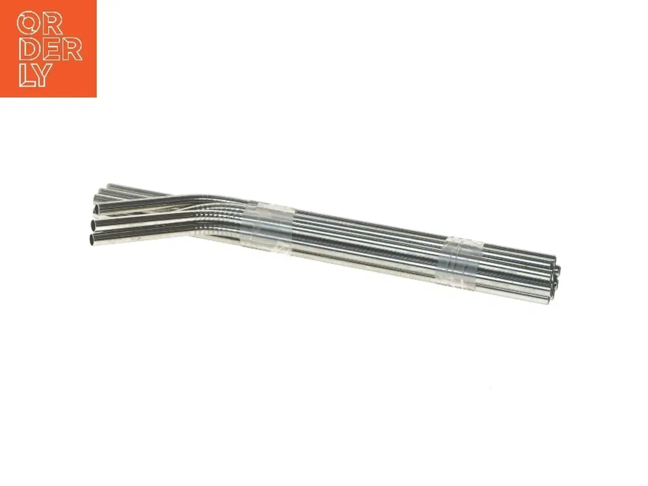 Billede 2 - Sæt af 10 metal sugerør, 22 cm (str. 10 stk 22 cm)