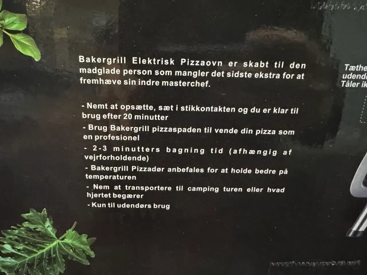 Billede 8 - Elektrisk 12" pizzaovn med pizzasten 2200W