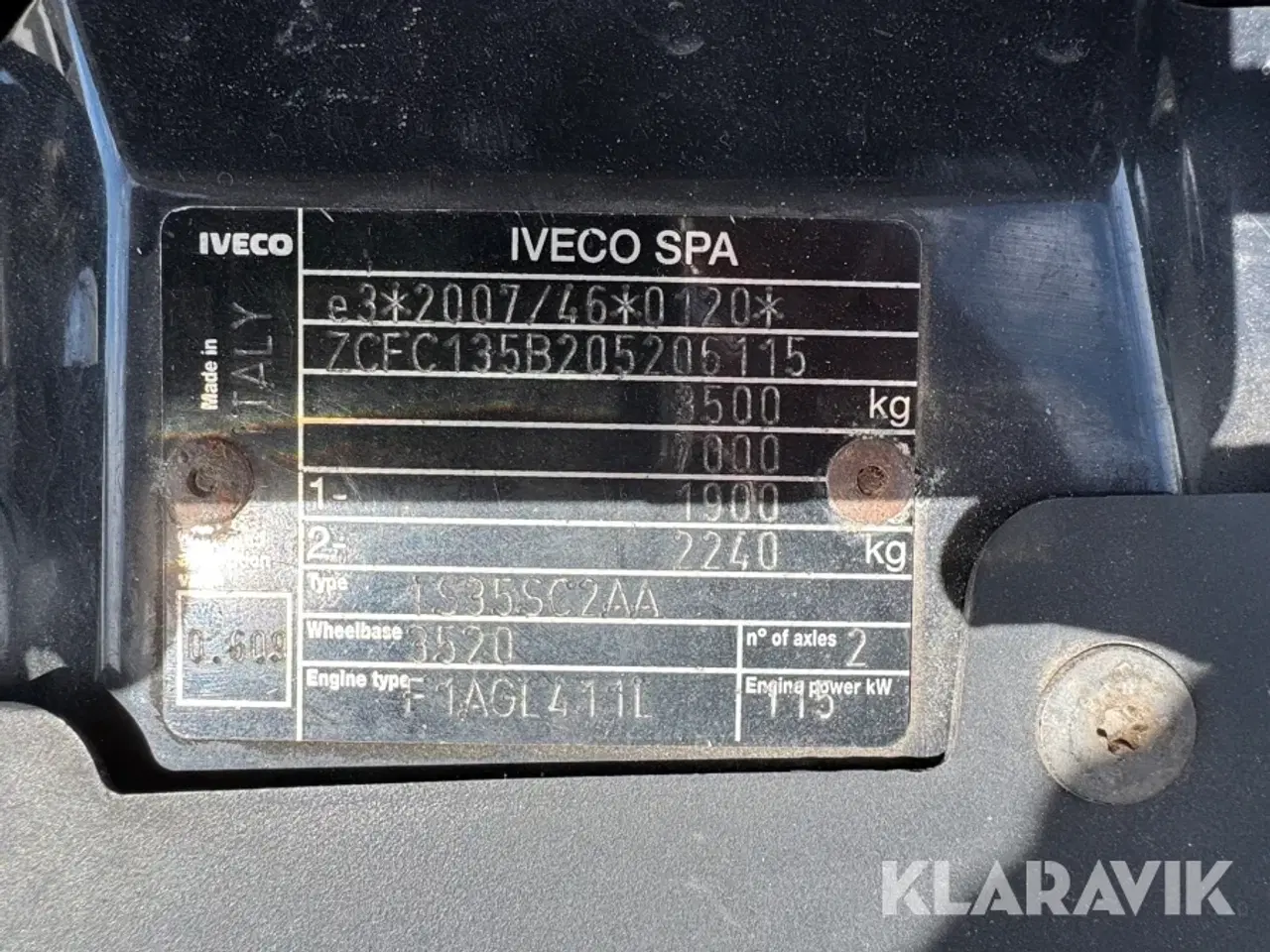 Billede 6 - Varebil Iveco 35s16 2,3d 12m3 Aut.