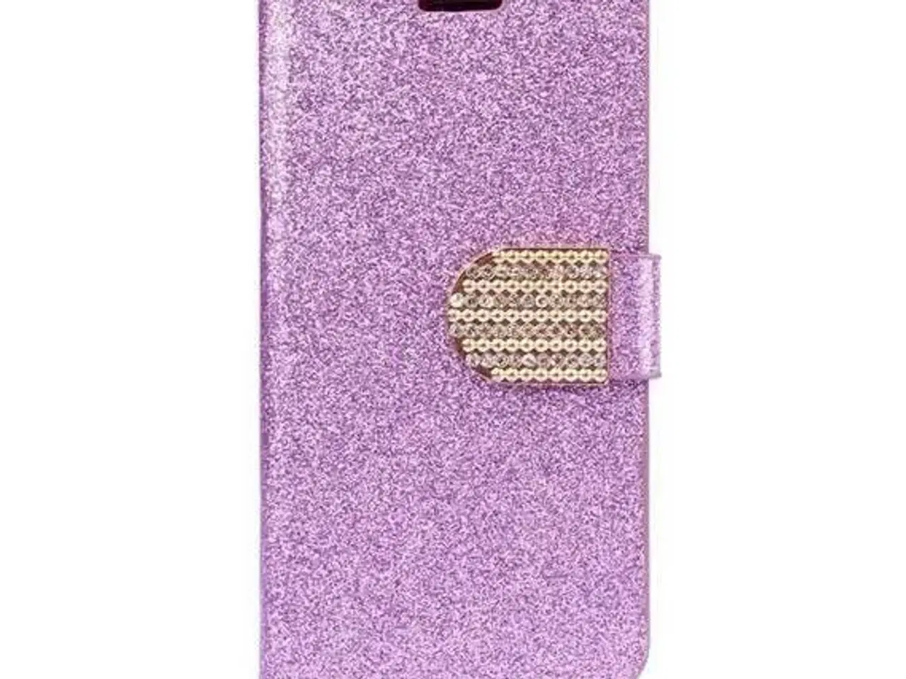 Billede 3 - Lilla glimmer flip cover iPhone 