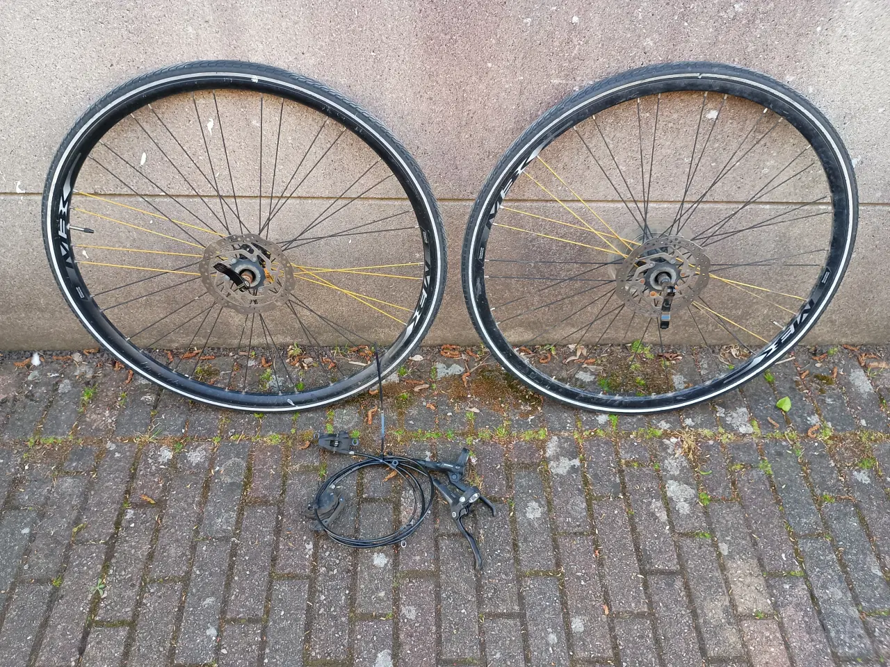 Billede 1 - Hjulsæt cykel med skivebremser.