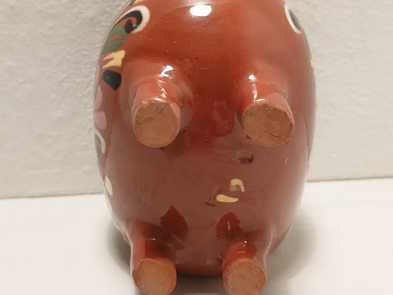 Billede 5 - Vintage keramik sparegris i almuestil. L 10,5cm