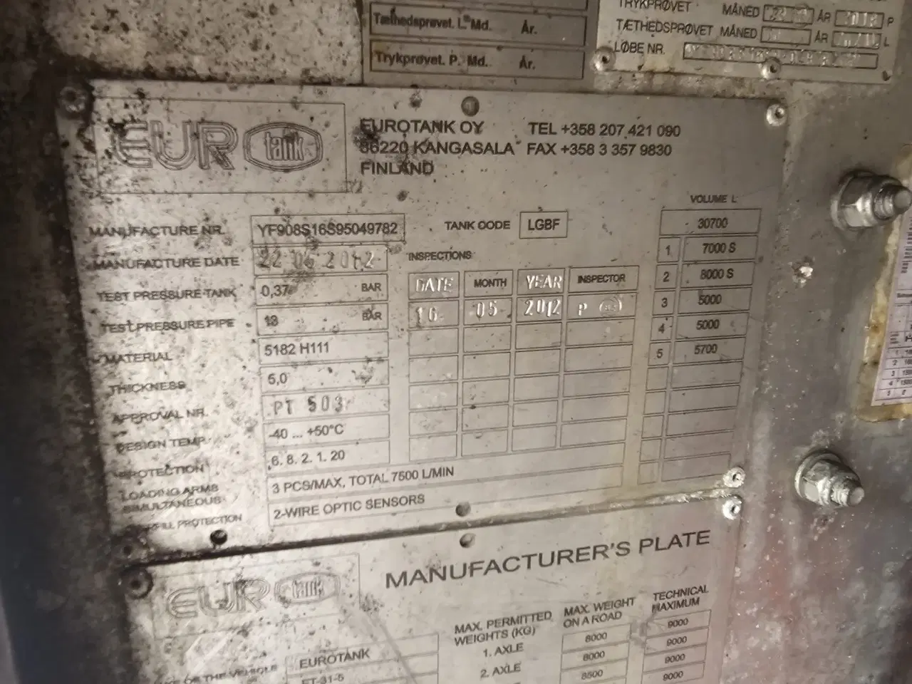 Billede 10 - EUROTANK 4 Akslet, Tankopbygning