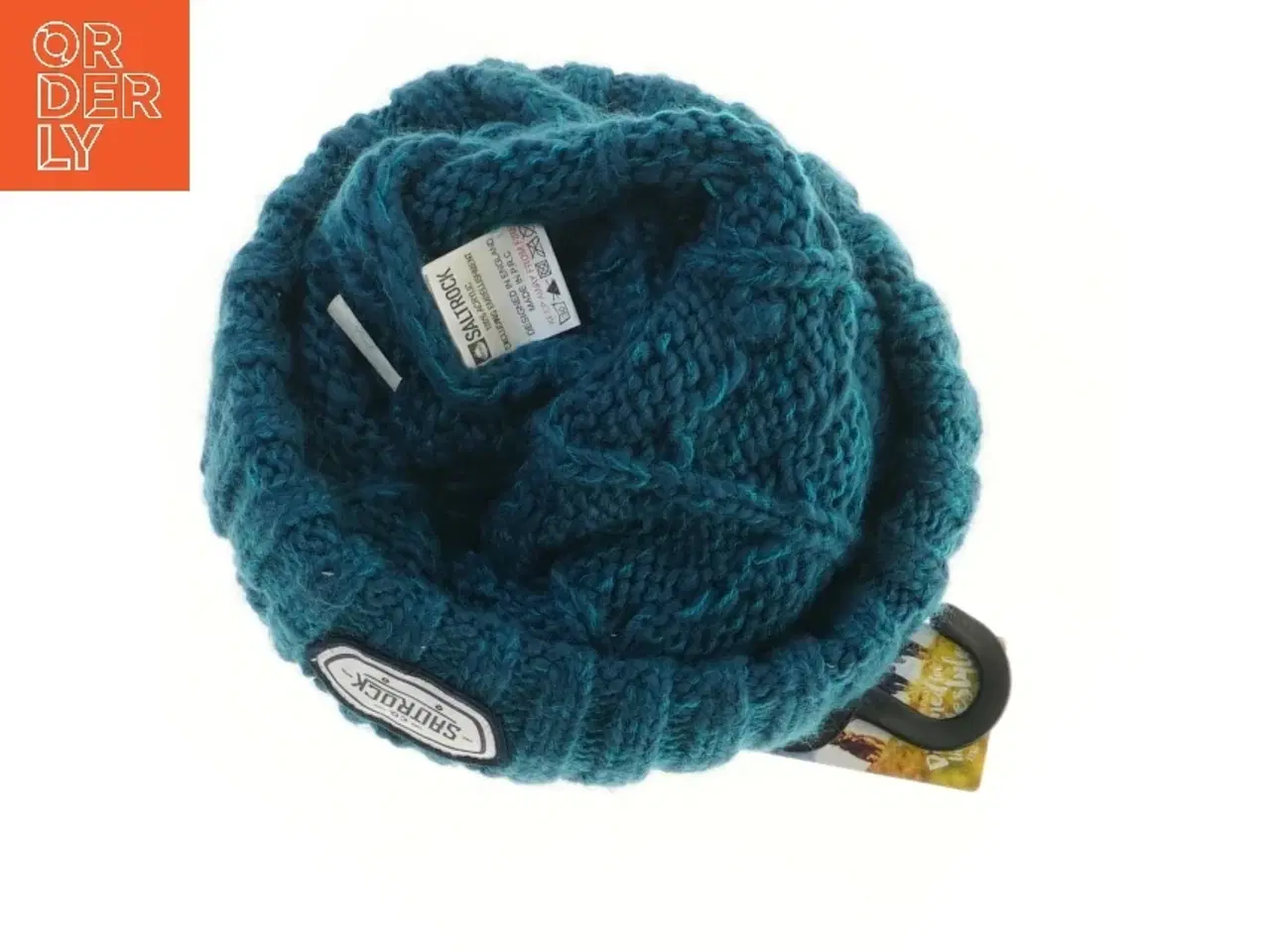 Billede 3 - Strikhue med kvast fra Saltrock (str. Ø 23 cm)