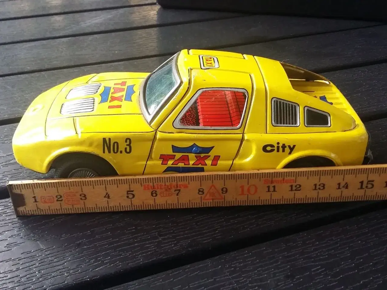 Billede 4 - Mercedes Benz Tin Toys Taxi no.3