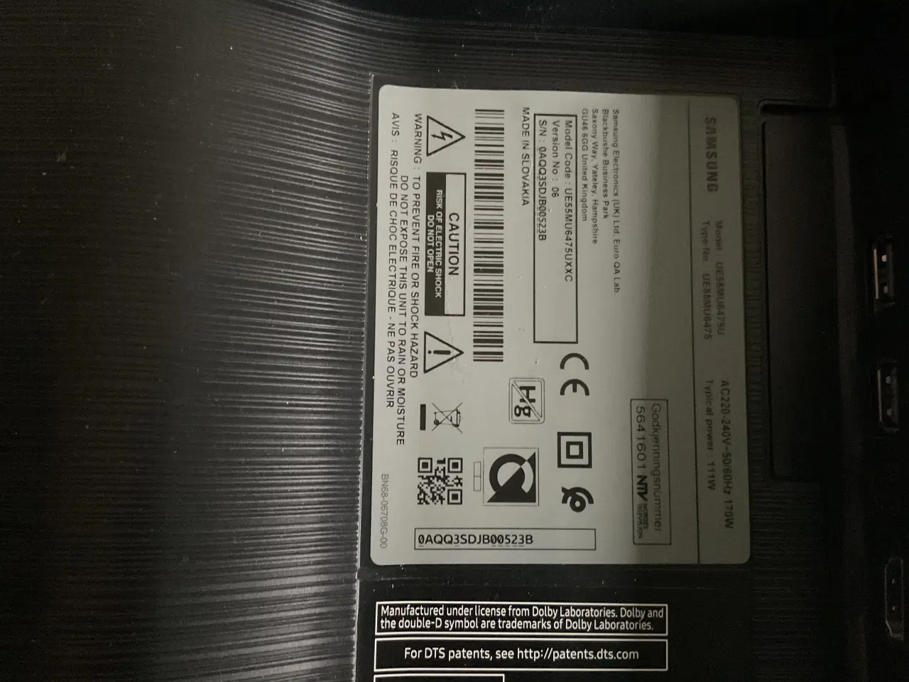 Billede 7 - TV Samsung UE55MU6475U