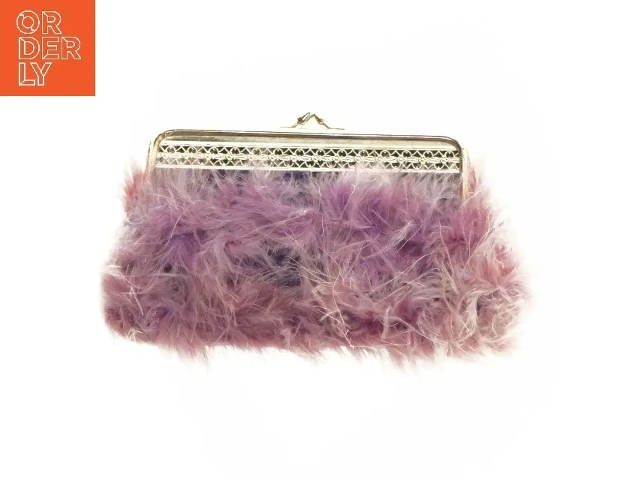 Billede 1 - Vintage Lille fluffy håndtaske fra 60erne (str. 20x11 cm)