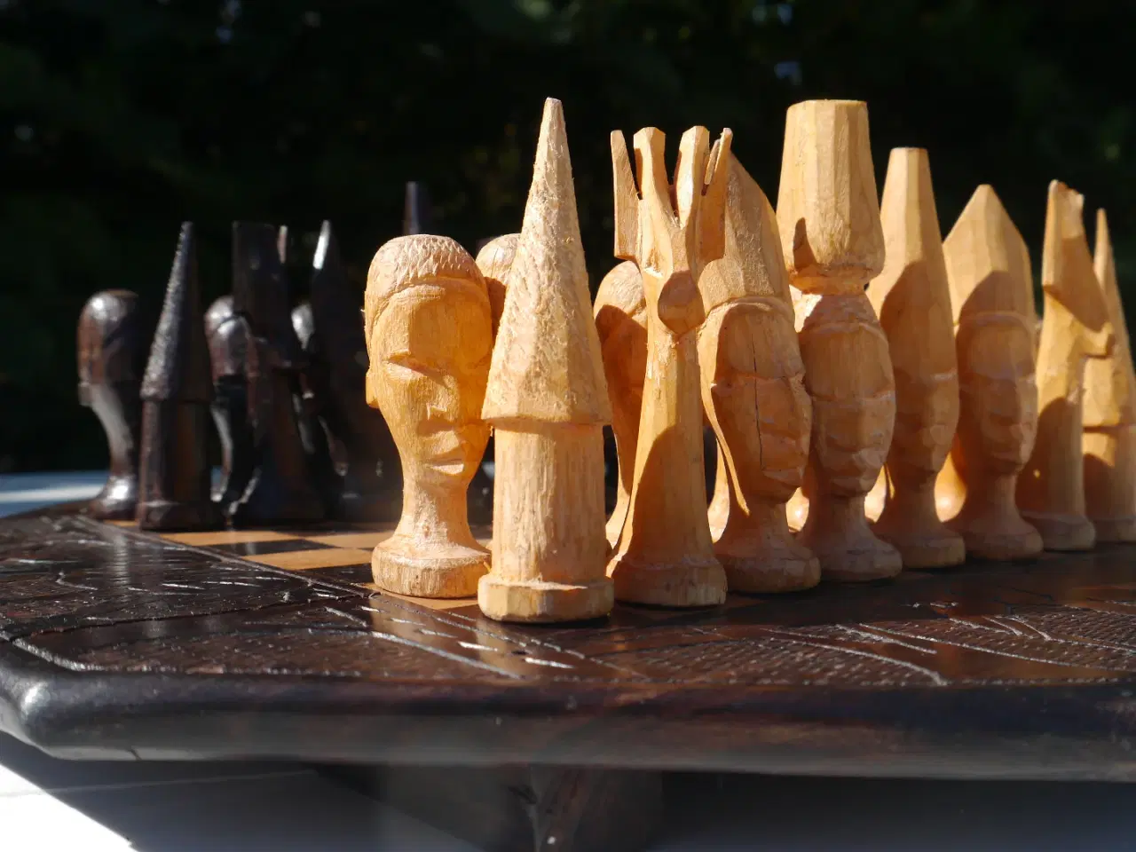 Billede 1 - Afrika skakspil Unikt skakbræt - C