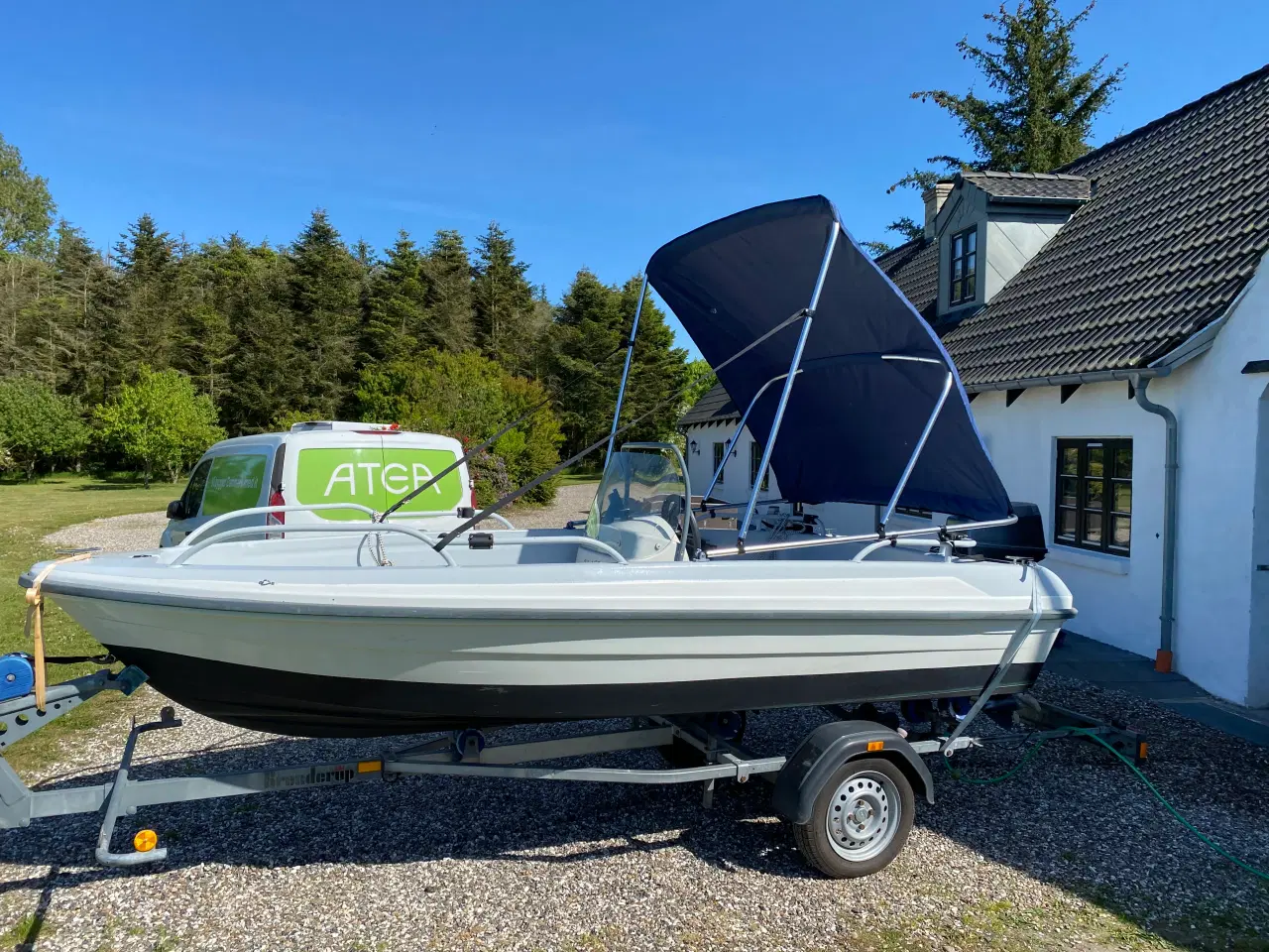 Billede 5 - Terhi 4110 med 25hk Yamaha og nysynet trailer 