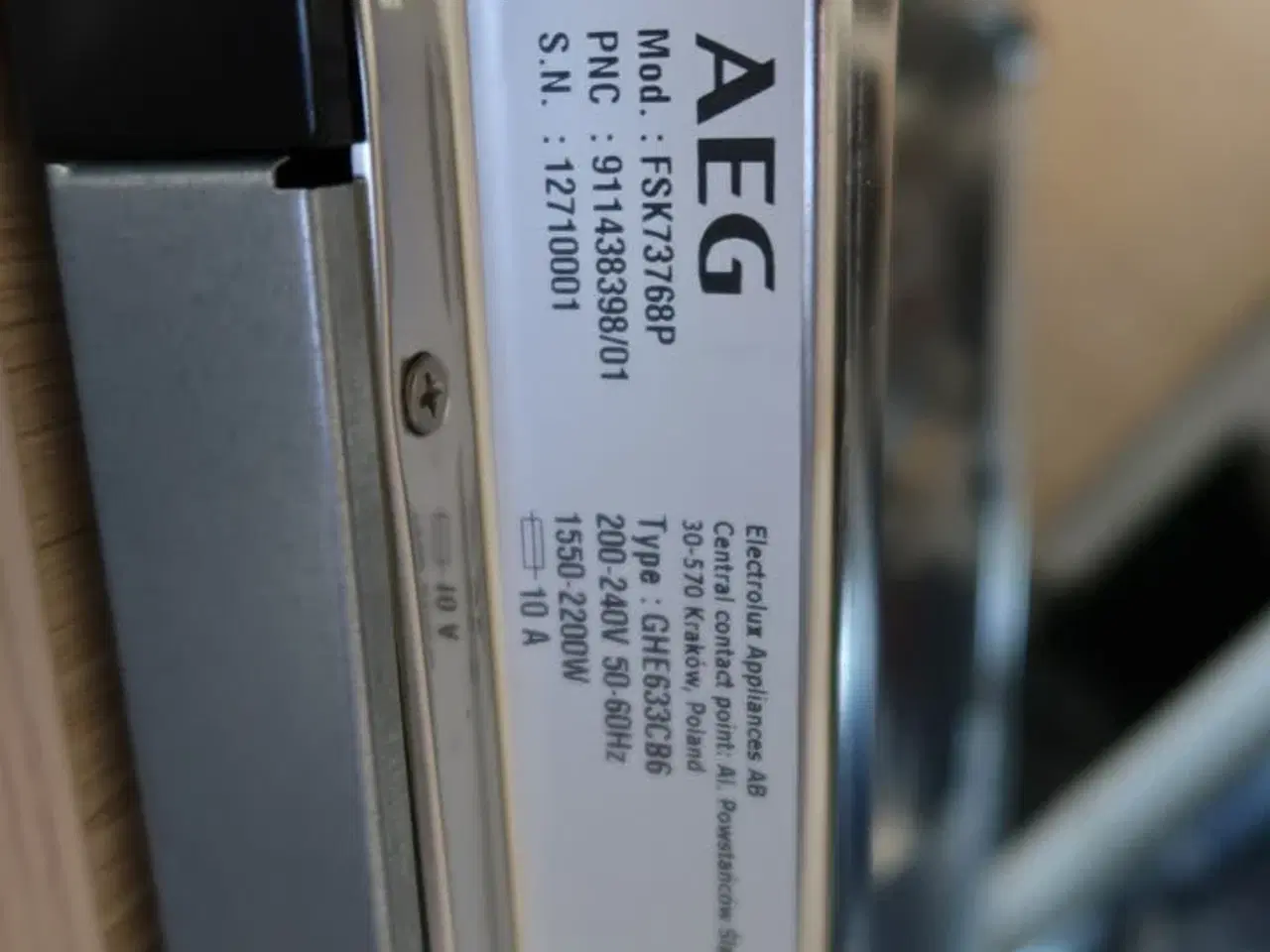 Billede 6 - Integreret opvaskemaskine AEG FSK73768P