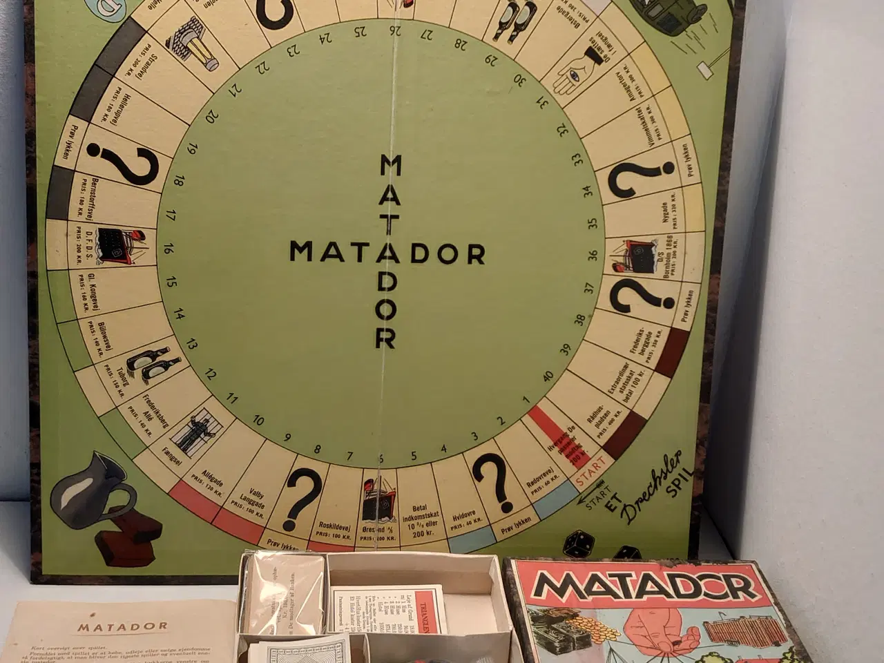Billede 2 - Matadorspil. Komplet og fra omkring 1960. Velholdt