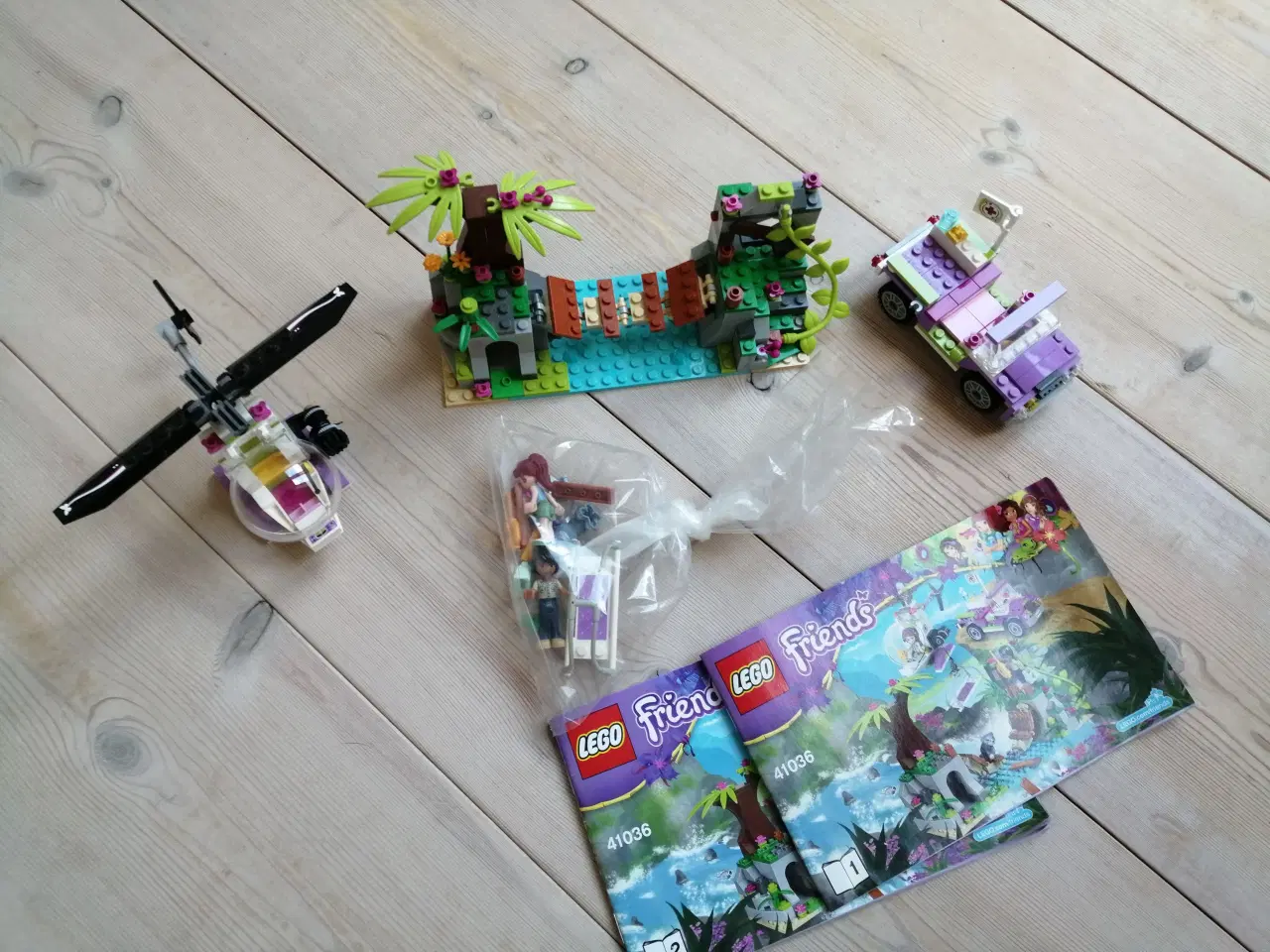 Billede 1 - Lego Friends helikopter og jungle 41036