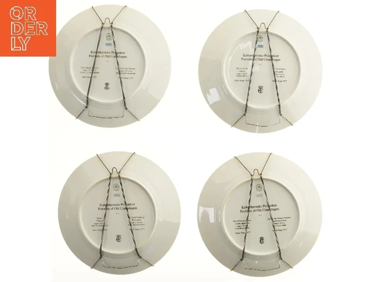 Billede 2 - Københavnske prospekter fra Royal Copenhagen (str. 4 stk Ø 27,5 cm)