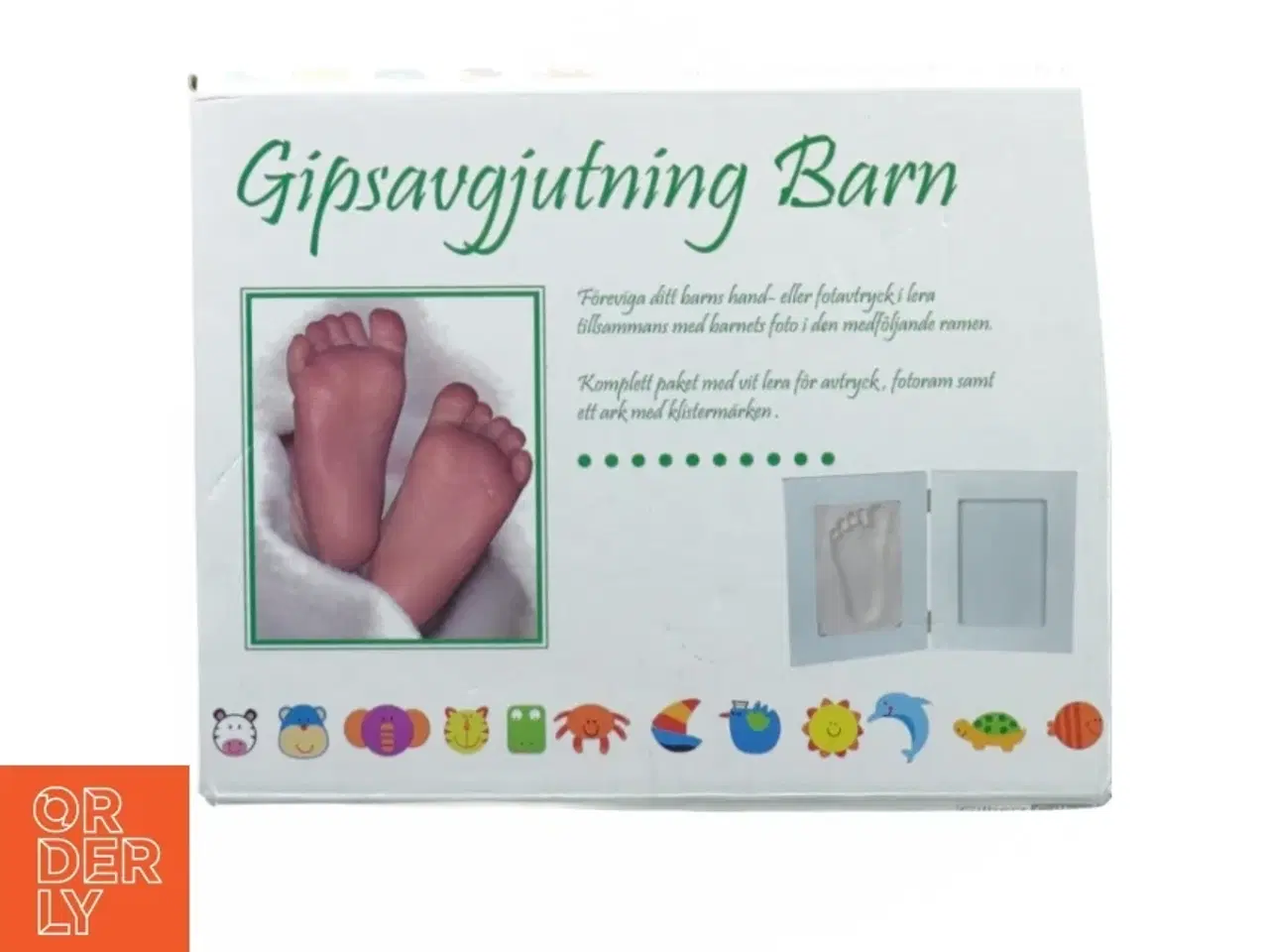 Billede 2 - Gips afstøbningssæt til babys hænder og fødder fra Gildet (str. 24 x 20 cm)
