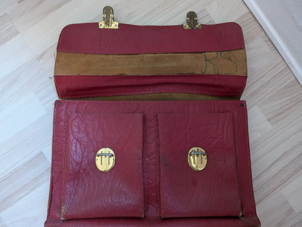 Billede 2 - Læder skoletaske 